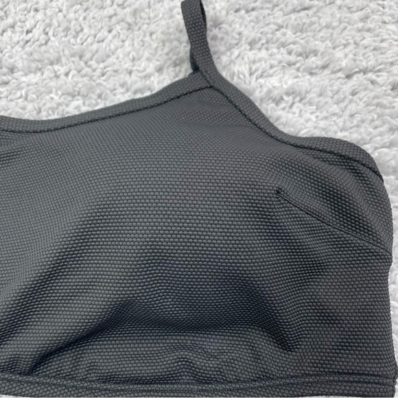 Gilly Hicks Top Womens XXL Black Textured Classic Basic Suit Pool Lake Camp - Picture 2 of 4